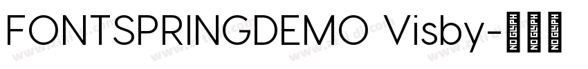 FONTSPRINGDEMO Visby字体转换